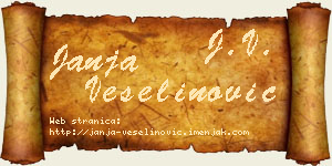 Janja Veselinović vizit kartica